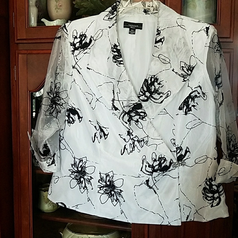 Beautiful Classy Sheer sleeve jacket spring